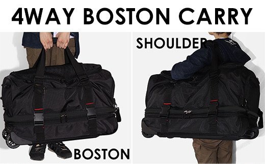 [PROEVO] 防水 ボストンキャリー スーツケース 受託手荷物対応 L（グレー×レッド） [20017]　AY162
