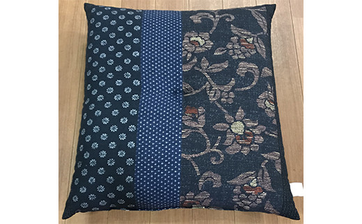 日本製座布団万葉５枚組（55×59）（ブルー）　AA230