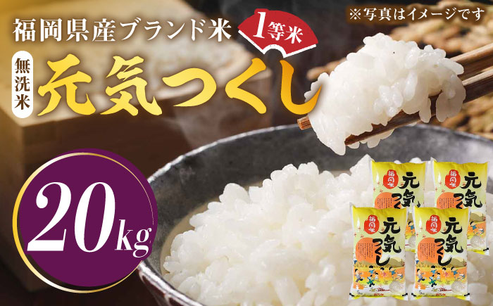 【令和5年産】福岡県産ブランド米「元気つくし」無洗米 20kg (5kg×4袋)《築上町》【株式会社ゼロプラス】 [ABDD006] 41000円 4万1千円