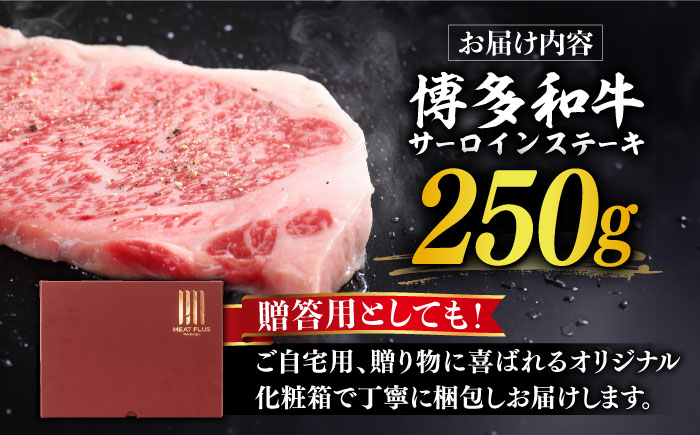 【厳選部位使用！】博多和牛 A4〜A5 サーロイン ステーキ 250g×1枚《築上町》【株式会社MEAT PLUS】 [ABBP006] 10000円  10000円 