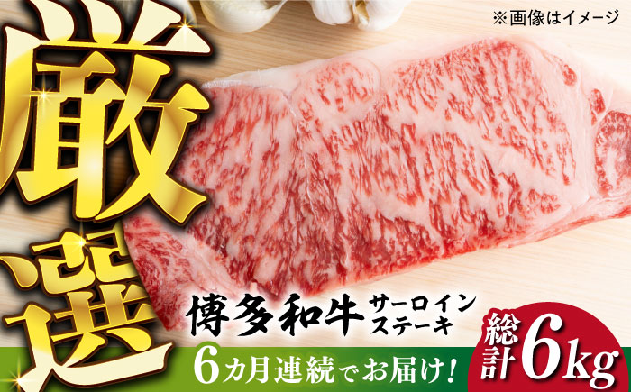 [全6回定期便][溢れる肉汁と濃厚な旨味]博多和牛サーロイン1kg(250g×4枚)[築上町][株式会社MEAT PLUS] [ABBP052] 180000円 18万円 180000円 18万円