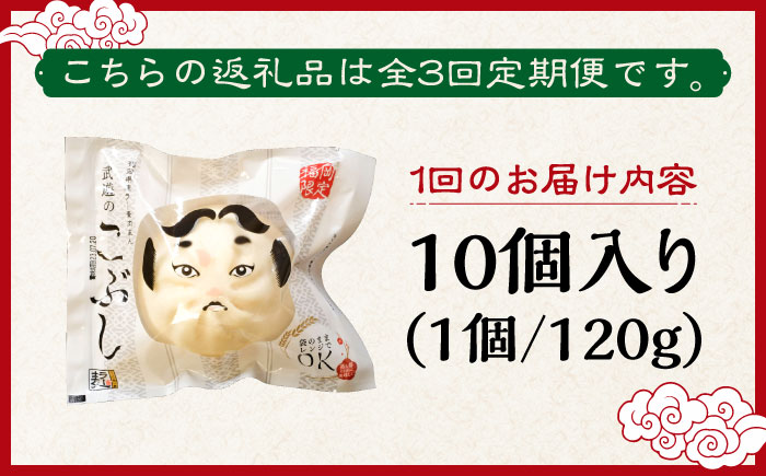 【全3回定期便】武遊のこぶし（らー麦肉まん）10個セット《築上町》 【武遊プロセッシング】肉まん 豚まん 飲茶 [ABCX016] 37000円  37000円 