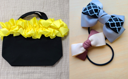 【ハンドメイド作家作品】fluffy bag ( イエロー )& ヘアゴム 1個 セット《築上町》【＊serendipity＊】 [ABAS011] 20000円 2万円 20000円 2万円