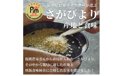 【定期便】【玄米】さがびより５kg×３回 B559