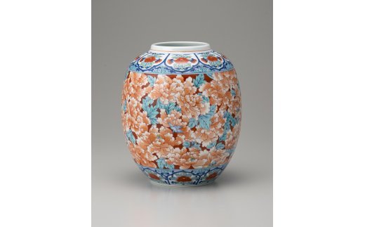 花瓶 伊万里焼き 色鍋島-