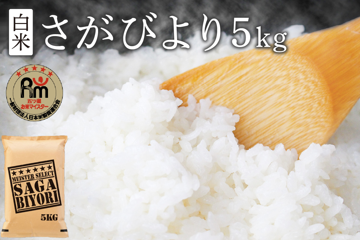 【11月から順次発送】 令和6年産 《マイスターセレクト》 さがびより【白米】 5kg 【特A評価】 B686