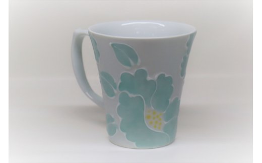 【伊万里焼】一珍釉彩花文ペアマグカップ H615