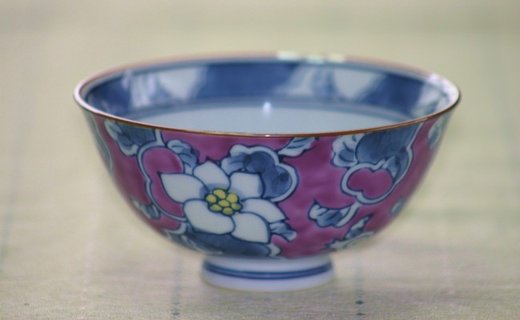 【伊万里焼】彩り唐花飯碗 茶碗 5色セット H328