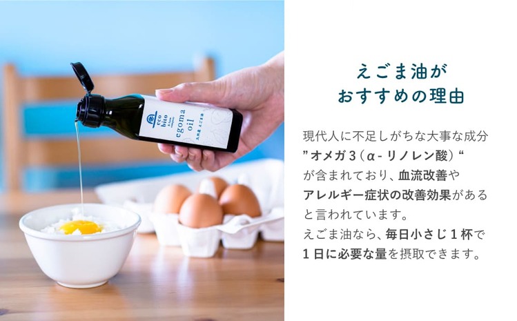 九州産えごま油 100g×3本セット 【えこびと 農園 九州産 国産 無添加 生搾り 栽培期間中無農薬 自社製造 えごま αリノレン酸】(H037103)