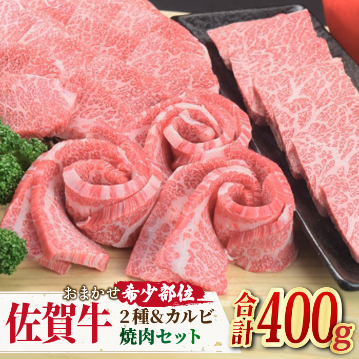 ＜ひとり贅沢＞佐賀牛 希少部位含むおまかせ焼肉セット3種400g【ミートフーズ華松】 [FAY064]