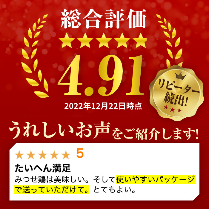 人気ブランド鶏をたっぷり【6回定期便】赤鶏「みつせ鶏」もも切身（バラ凍結）1.5kg（300g×5袋）吉野ケ里町/ヨコオフーズ [FAE050]