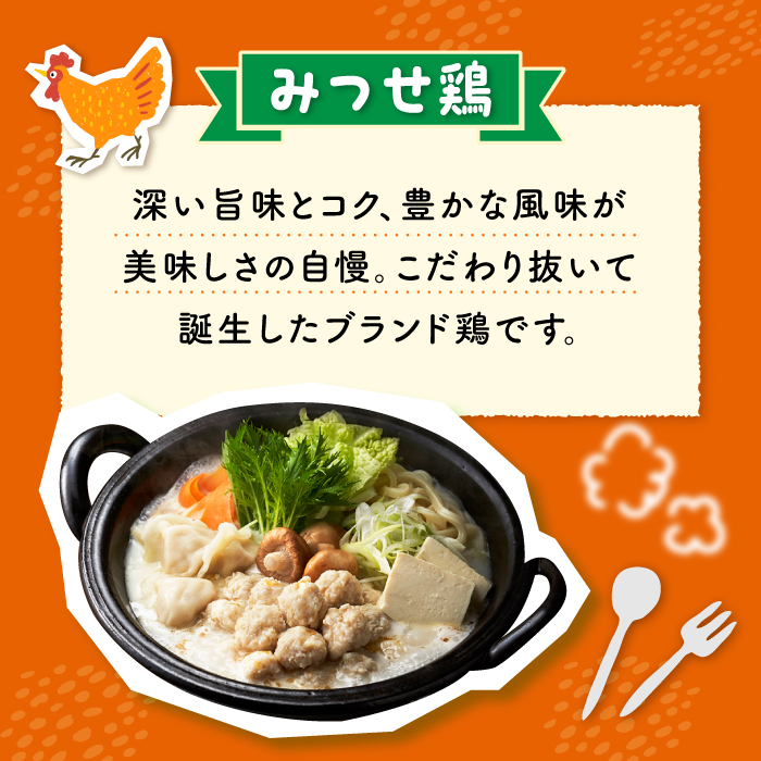 ＜身体ぽかぽか♪＞みつせ鶏のふわふわだんごと白湯スープ 8袋（1袋226g / 4～5人分）ヨコオフーズ/吉野ヶ里町 [FAE117]