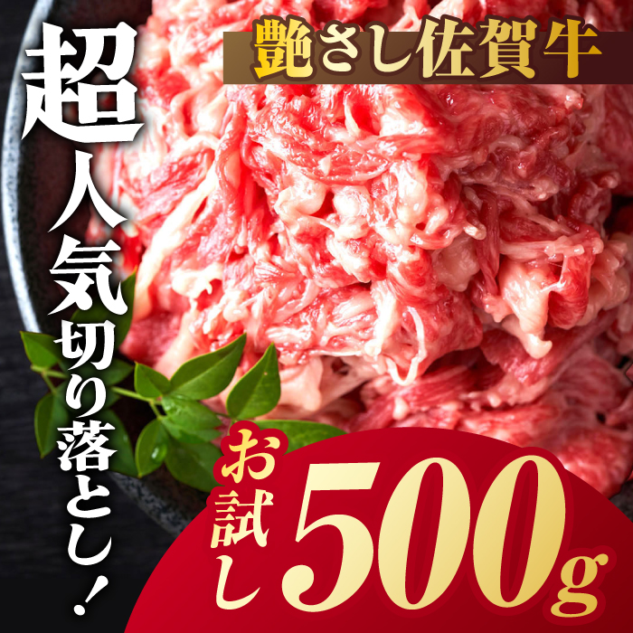 艶さし！ 佐賀牛 切り落とし 肩orバラ 500g 吉野ヶ里町 [FDB006]