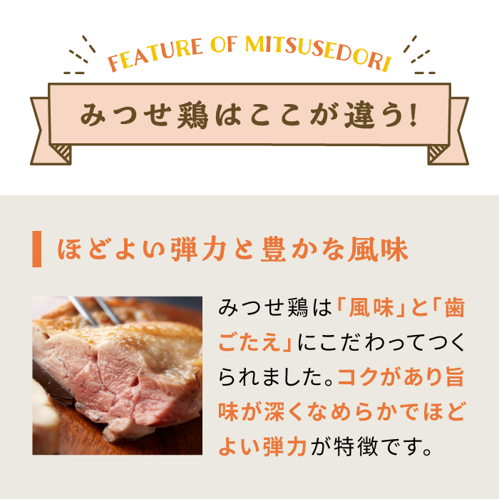 【3回定期便】みつせ鶏精肉3種（もも・むね・手羽元）食べ比べセット ヨコオフーズ/吉野ヶ里町 [FAE151]