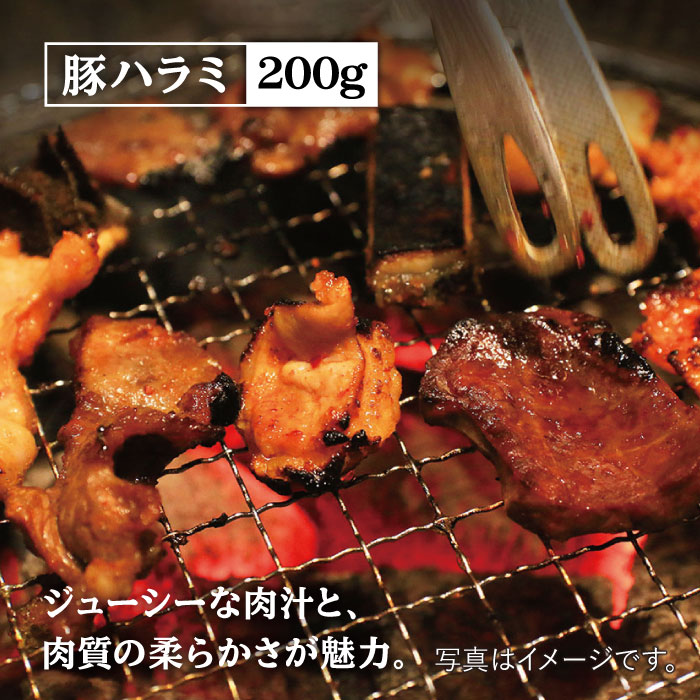 【大容量・味付き】ホルモン専門店の豪華！焼き肉4種セット計1kg（和牛ハラミ 400g / 豚ハラミ・丸腸・シマ腸 各200g）【三田川ホルモン専門店】吉野ヶ里町 [FAC011]