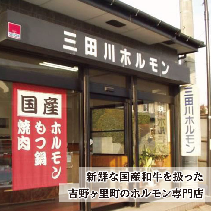 【大容量・味付き】ホルモン専門店の豪華！焼き肉4種セット計1kg（和牛ハラミ 400g / 豚ハラミ・丸腸・シマ腸 各200g）【三田川ホルモン専門店】吉野ヶ里町 [FAC011]