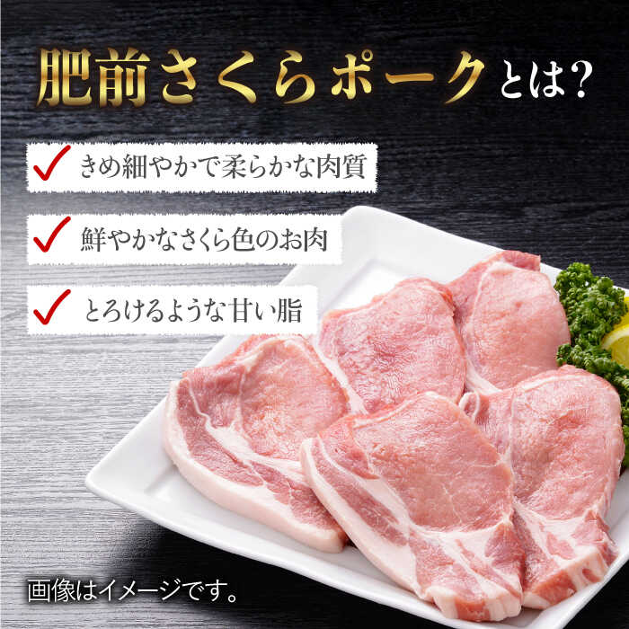 【佐賀のブランド豚】肥前さくらポーク とんかつ用ロース500g（100g×5枚）【佐賀県農業協同組合】 [FBE018]