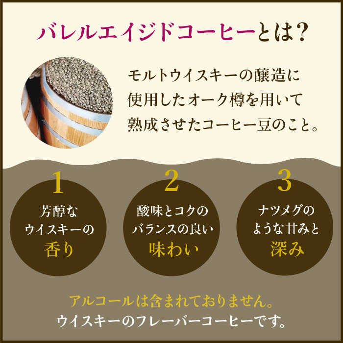 【ウイスキー樽熟成】バレルエイジドコーヒー≪粉タイプ≫ 100g×2【ラオジャパン合同会社】 [FBR045]