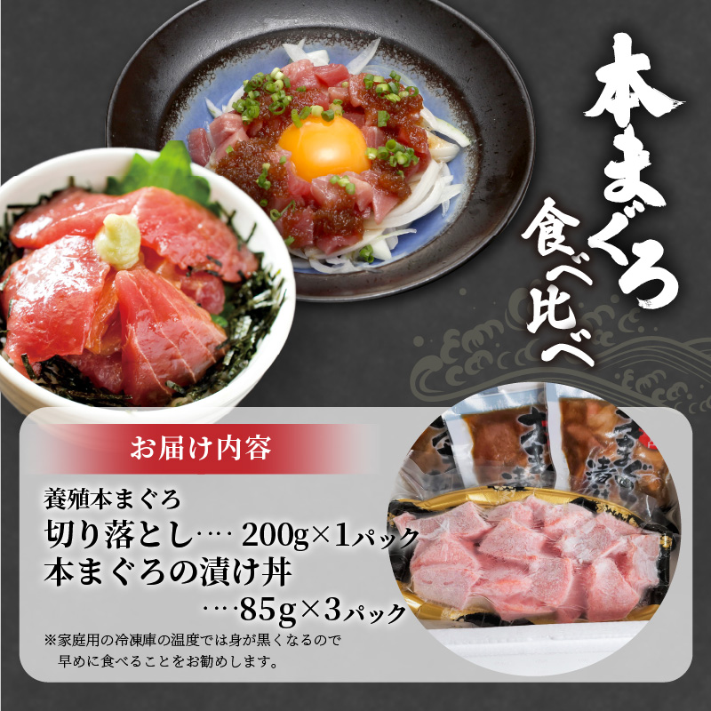 B0-033】鷹島産本まぐろ食べ比べ「切落し200ｇと漬け丼85ｇ×３Ｐ」 - ふるさとパレット ～東急グループのふるさと納税～