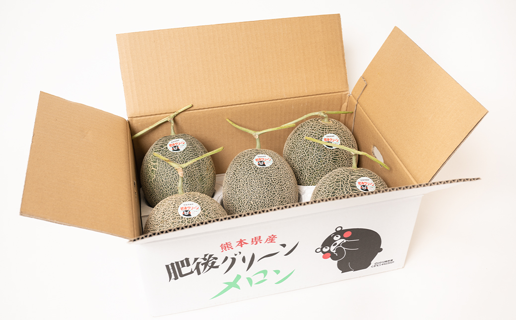 【先行予約】熊本県産 肥後グリーンメロン 約7kg (1玉1.6～2kg) 果物 フルーツ メロン【2024年6月上旬より順次発送】