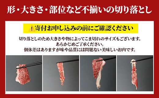 【定期便3回】熊本あか牛 切り落とし 500g × 3回 国産 ブランド牛 肉 冷凍 熊本 熊本県産 あか牛 赤牛 定期配送 定期便 切り落とし 041-0144