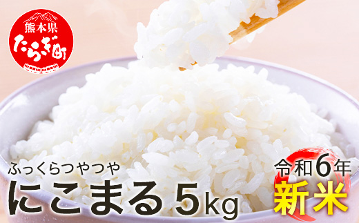 【令和6年 新米 】 米どころ 多良木町産 にこまる 5kg 新米 お米 精米 白米 ご飯 お米 うるち米 ふっくら もちもち 均ちゃん農園 多良木町 008-0670