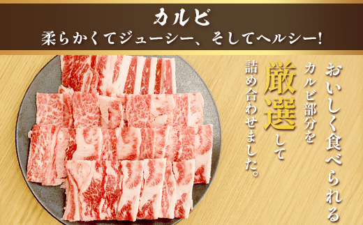 くまもとあか牛 焼肉セット 《 カルビ焼肉用 500g・肩ロース焼肉用 500g 》 焼き肉 カルビ バラ ロース 肩ロース 焼肉 計1kg 105-0510