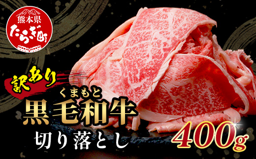 【訳あり】くまもと黒毛和牛 切り落とし 400g 本場 熊本県 黒毛 和牛 ブランド 牛 肉 上質 くまもと 訳アリ 113-0501