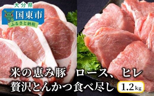 米の恵み豚 ロースとヒレの贅沢とんかつ食べ尽し1 2kg ふるさとパレット 東急グループのふるさと納税