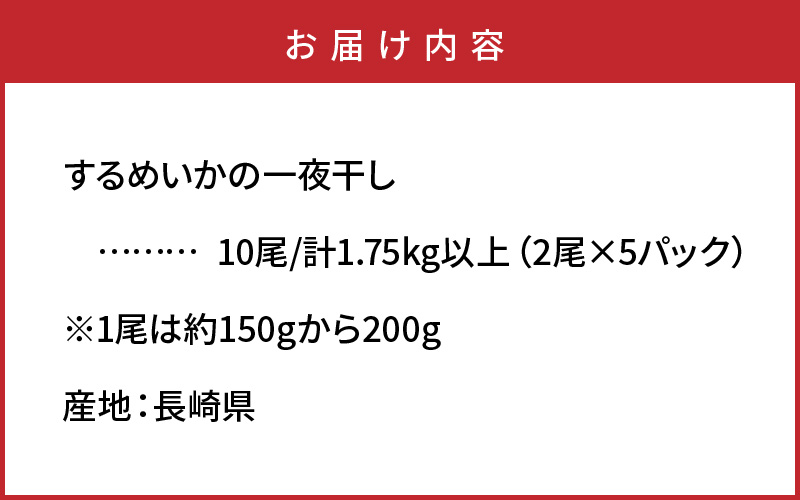 【訳あり】絶品！肉厚するめ烏賊一夜干したっぷり10尾（1.6kg以上） _1836R