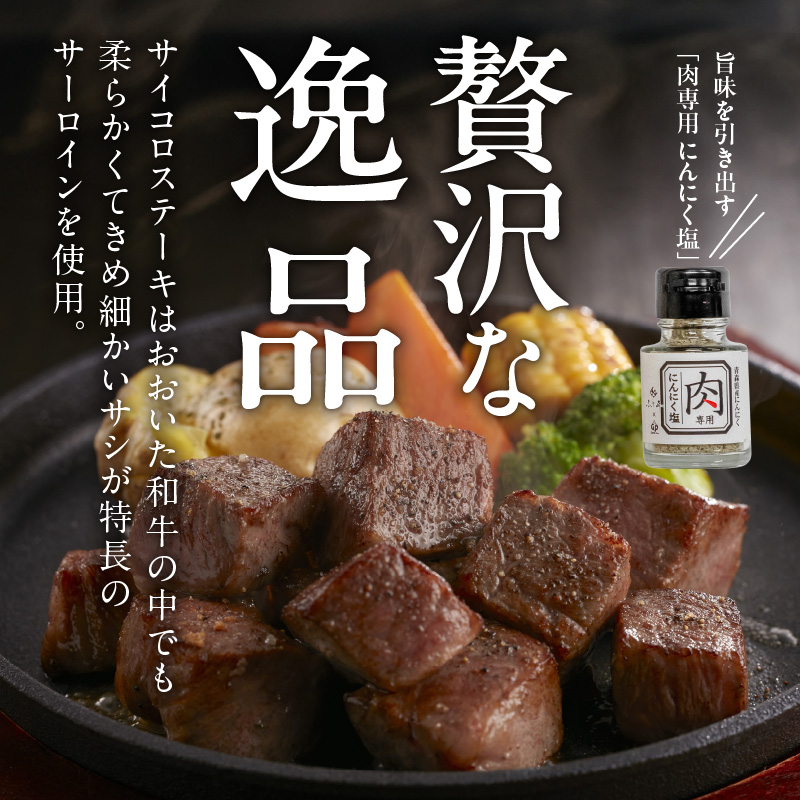 黒毛和牛の旨味を引き出す おおいた和牛のサイコロステーキ＆特製スパイス/4人前計300g_2461R