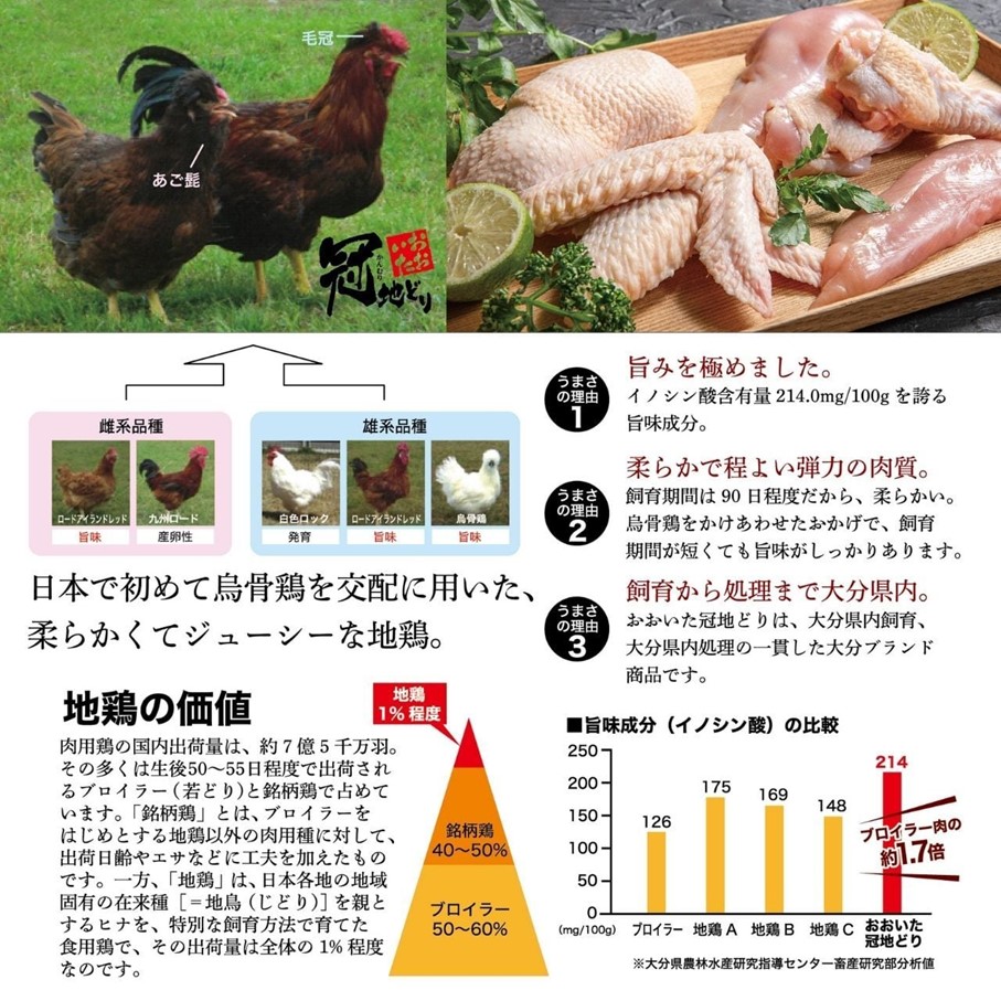 おおいた冠地どり 「ウインナー」 300g/10本入_2484R