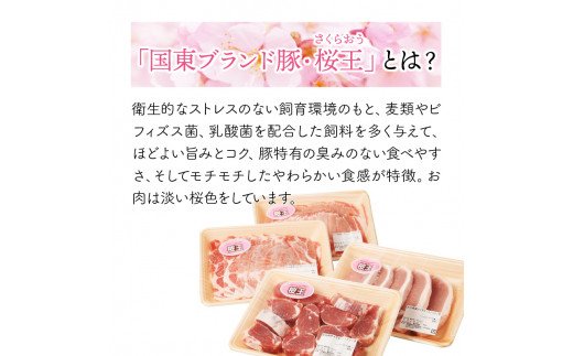 美味しい豚肉「桜王」の贅沢４種食べ尽くしセット1.8kg・通