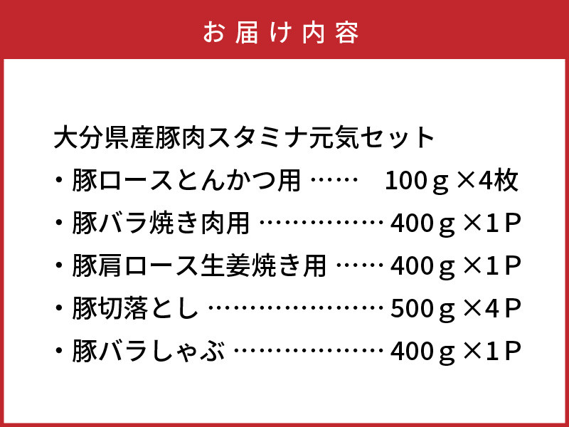 大分県豚肉スタミナ元気セット2.9kg_1829R