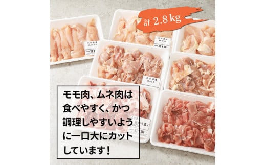 小分けで使いやすい！大分県産豚肉と鶏肉3種セット2.8kg_1830R