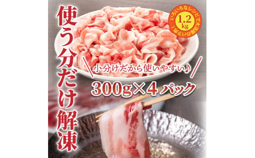 美味しい大分県産豚のしゃぶしゃぶ/バラ肉1.2kg_0044N