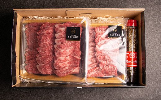 おおいた和牛カルビ焼肉セット＜500g×2(合計1kg)＞つけダレ付き【1127081】