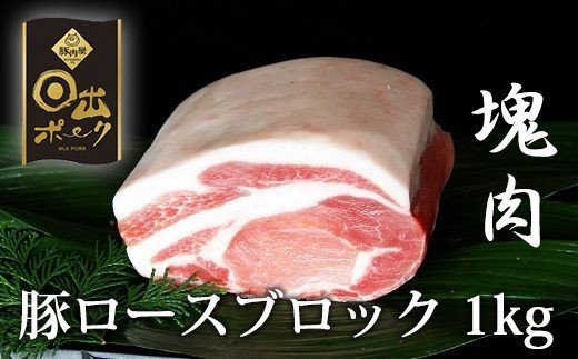 [日出ポーク]豚ロースブロック(1kg)
