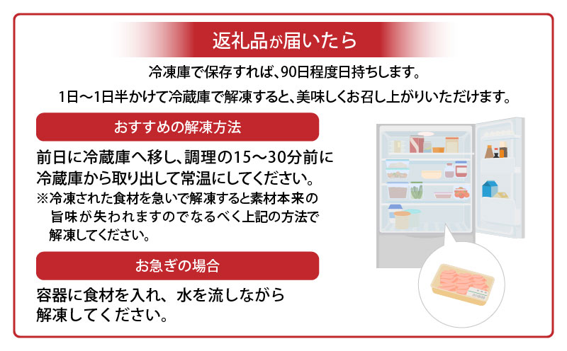 【期間限定】宮崎牛肩ローススライス400g 宮崎県産黒毛和牛こま切れ100g 合計500g_M132-021-01-UP