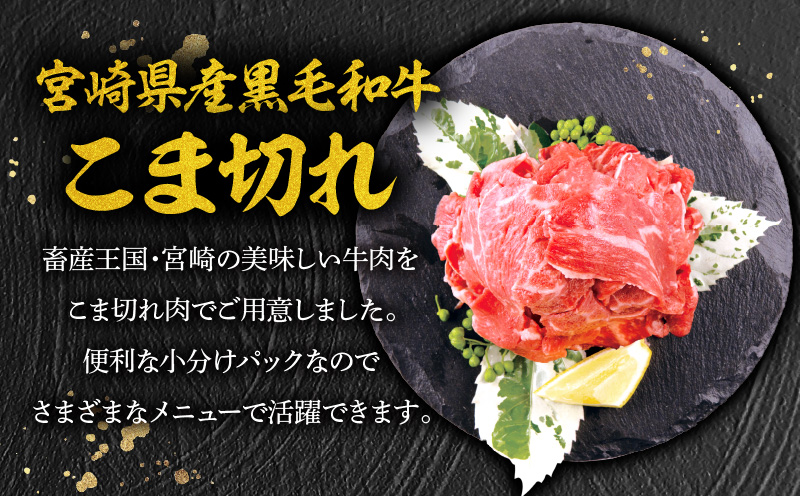 【期間限定】宮崎牛ウデスライス500g×2 宮崎県産黒毛和牛小間切れ100g×2 合計1.2kg_M132-023-UP