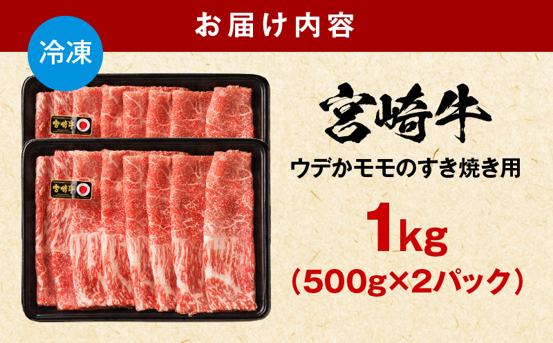 宮崎牛赤身すき焼き用500g×2_M132-062-01