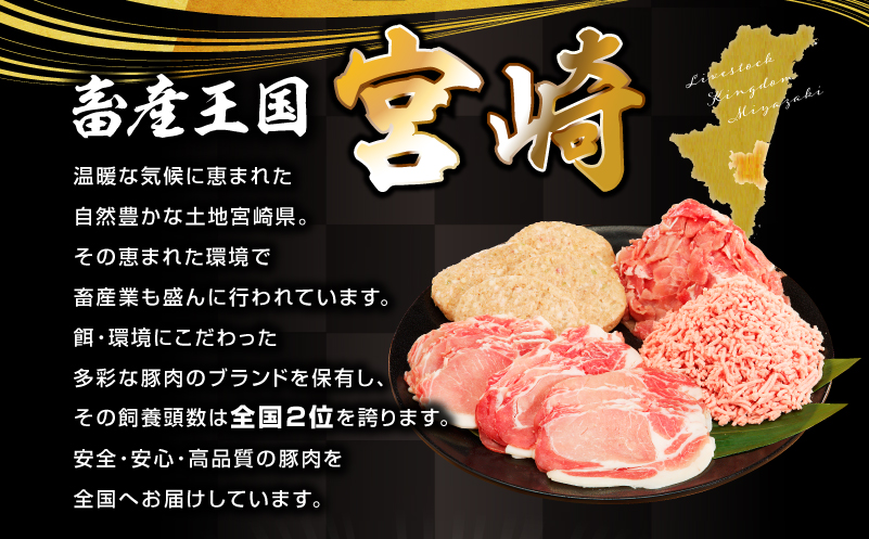ロースたっぷり大満足豚肉バラエティセット4.5kg_M132-064-Z