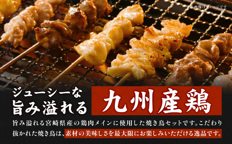 九州産若鶏 焼き鳥5種(40本)バラエティーセット_M146-015