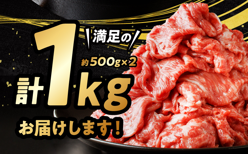 宮崎牛切り落としすき焼き用 計1kg（約500g×2）_M155-008_03