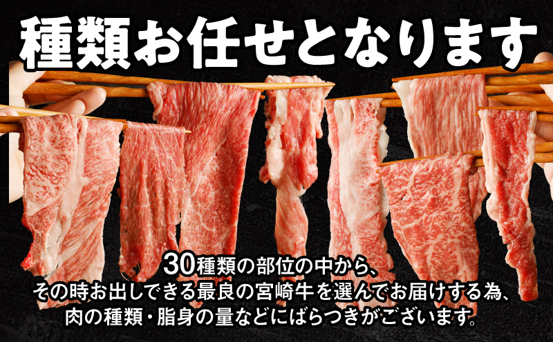 宮崎牛切り落としすき焼き用 計1kg（約500g×2）_M155-008_03