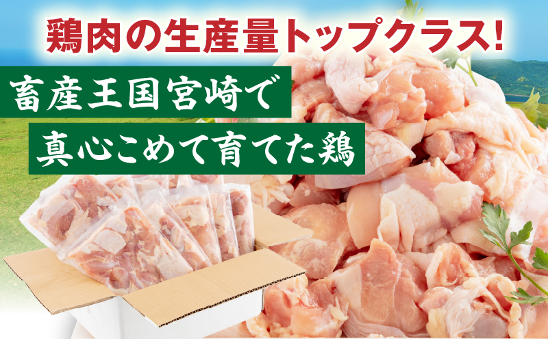 【2024年2月発送】宮崎県産 若鶏もも肉 300g×10P 計3kg_M241-001-feb