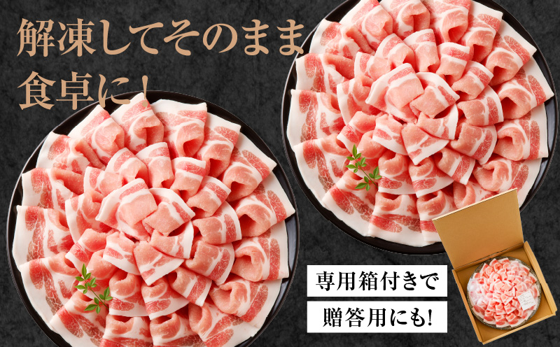 宮崎県産豚 花盛しゃぶしゃぶ 2皿（ロースとロース）_M241-016_02