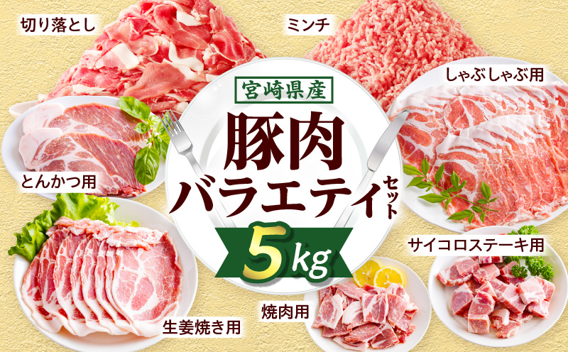 宮崎県産豚肉バラエティセット5kg