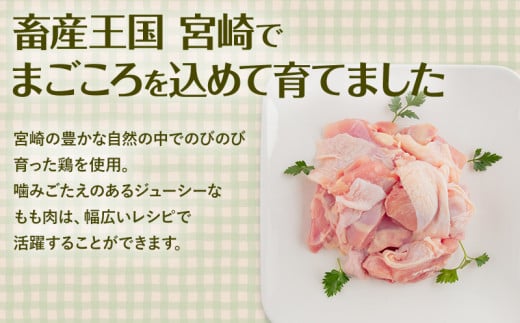 【2024年8月発送予定】宮崎県産 若鶏もも肉 300g×10P 計3kg_M241-001-aug