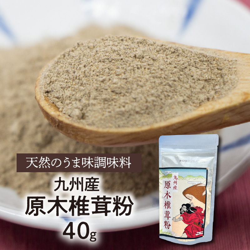 天然 うま味調味料 九州産 原木椎茸 粉 40g　A0190